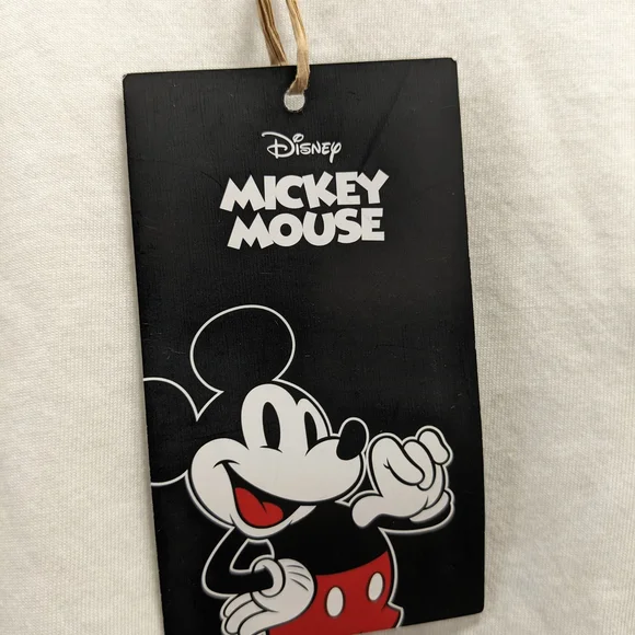 Disney Mickey Mouse Embroidered Relaxed Fit T-shirt Size XL & Pluto Mini Plush - Picture 11 of 15